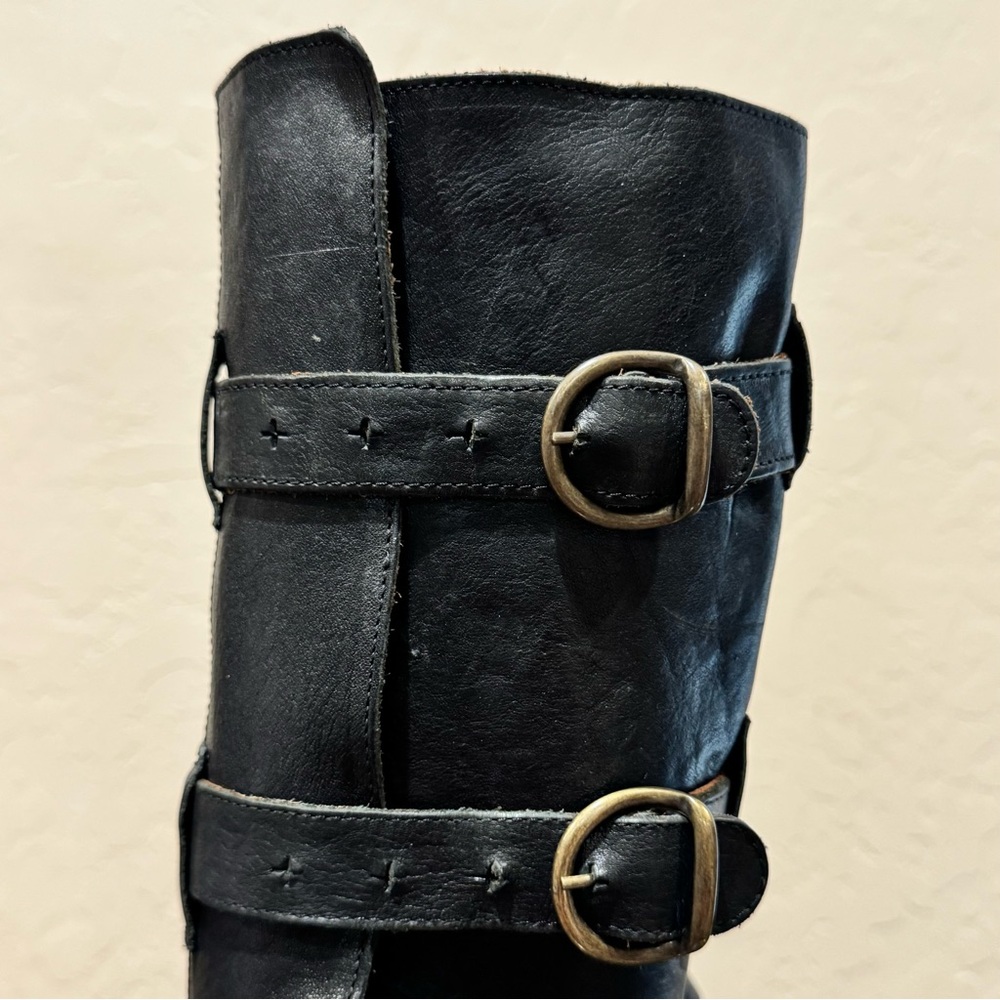 Fiorentini & Baker Eternity Black Leather Biker Boots - Picture 2 of 14